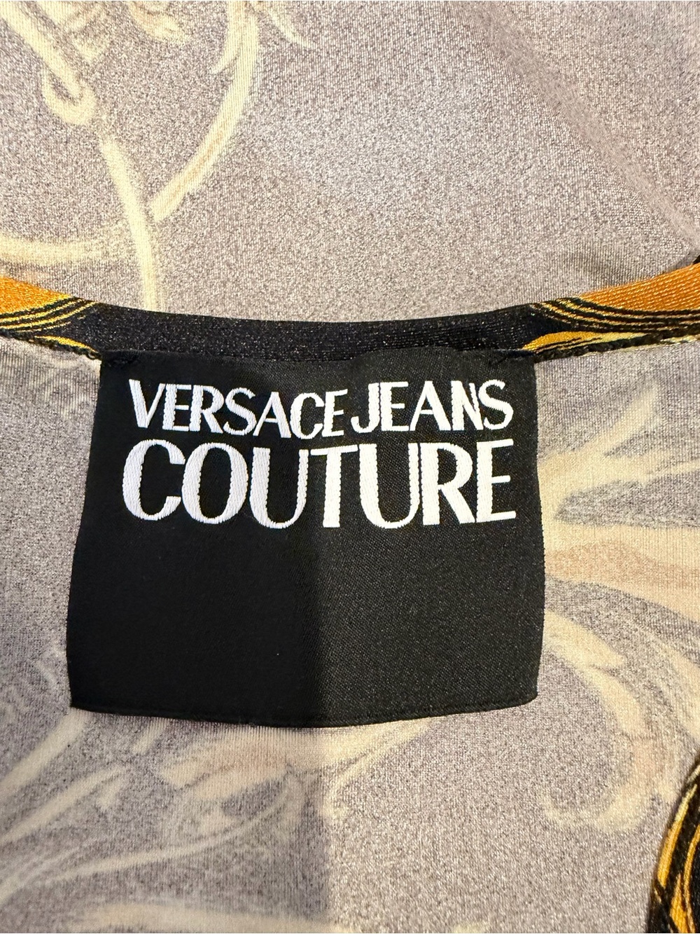 Versace Jeans Couture Baroque Print Bodycon Mini Dress Size 0 XS - Picture 11 of 14